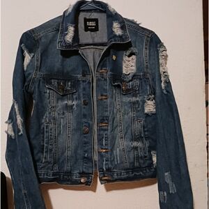 Almost famous blue jean jacket, size M